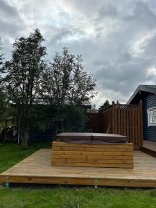 Zahrada ubytování Luxury cottage located in the Golden Circle, mountain view!