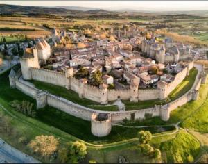 Widok na miasto Carcassonne z tego apartamentu
