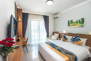 TV a/nebo společenská místnost v ubytování M9 Kirirom Hotel