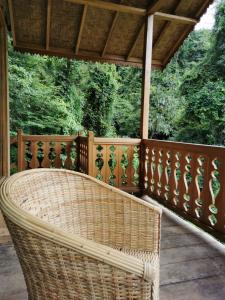 Μπαλκόνι ή βεράντα στο Rambai Tree Jungle Lodges