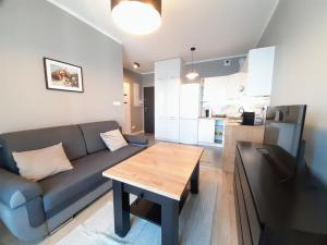 Kuchyň nebo kuchyňský kout v ubytování Premium Apartment - Witolda SKY 16th floor - SELF CHECK-IN - Parking