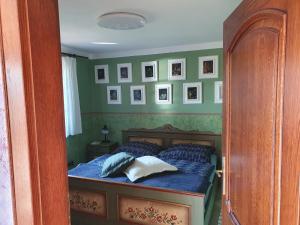 Letto o letti in una camera di Pokoj v zahradě