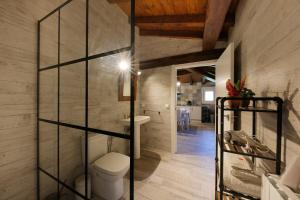 Koupelna v ubytování Ondarbaso Apartamentos Rurales III