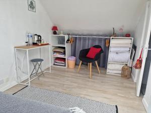 Chambre aux Gorges de Daluis客房内的一张或多张床位