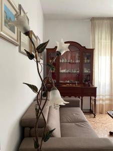 un soggiorno con divano e pianta di Semini di nostalgia a Roma