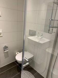 Vannituba majutusasutuses Rom m/bad i Bodø sentrum