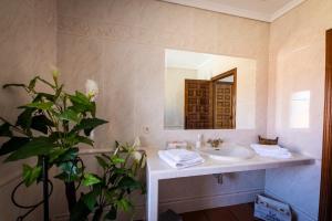 A bathroom at Casa Rural Los Llanos