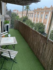 Μπαλκόνι ή βεράντα στο Apartamento felicitat