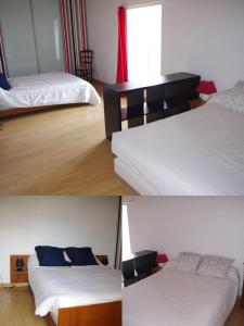 Cama o camas de una habitación en Gîte du Lieu Piquot