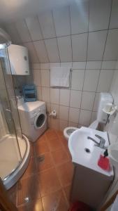 Koupelna v ubytování Romantika