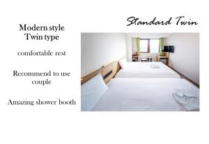 Postel nebo postele na pokoji v ubytování Hotel Meldia Shijo Kawaramachi Annex