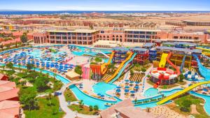 an aerial view of a water park at a resort at Pickalbatros Jungle Aqua Park - Neverland Hurghada in Hurghada