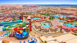 an aerial view of a water park at Pickalbatros Jungle Aqua Park - Neverland Hurghada in Hurghada