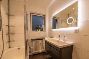 Koupelna v ubytování Renatas Ferienwohnung Wohnung David + 37 fotografií