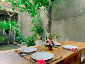 Zahrada ubytování The Green Home Bali