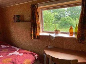 Rúm í herbergi á Aagaard B&B