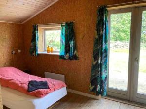 Rúm í herbergi á Aagaard B&B