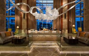 Posezení v ubytování JW Marriott Hotel New Delhi Aerocity