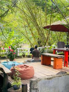 Jardin de l'établissement Moksha eco villa Ella
