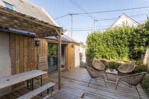 Balkón nebo terasa v ubytování Les Flots Bleus - Jolie maison proche de la mer