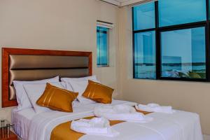Postel nebo postele na pokoji v ubytování Bora Hotel