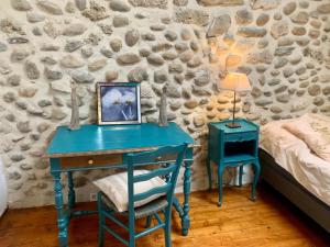 Postel nebo postele na pokoji v ubytování Vercors en Vert , chambres d'hôtes de charme