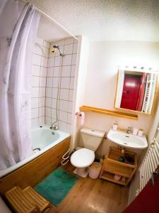 A bathroom at Studio au pied des pistes avec terrasse