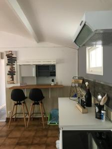 Kuchyň nebo kuchyňský kout v ubytování Belle-vie