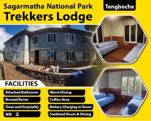 a collage of pictures of a house at Trekker's Lodge 