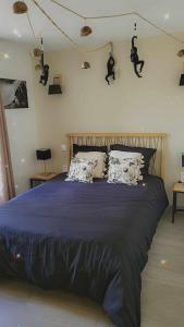 Postel nebo postele na pokoji v ubytování gîte de charèze
