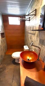Koupelna v ubytování Casa Cacau Boipeba