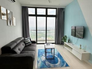 Posezení v ubytování urban sea view home 2bed studio