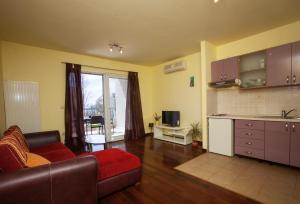 Kuchyň nebo kuchyňský kout v ubytování Apartments Tino