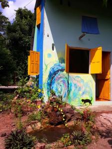 Ein Garten an der Unterkunft Caminho das pedras-Medicina, Consciência e espiritualidade- Hospedaria na floresta com saída ao Igarapé