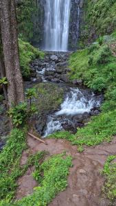 a waterfall in the middle of a creek at Arusha Holiday Safari in Arusha