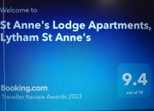 Captura de pantalla de un sitio web con las palabras st amnesias lodge apartments istg st en St Annes Lodge Apartments, Lytham St Annes, en Lytham St Annes