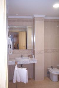 Koupelna v ubytování Hotel Tio Felipe