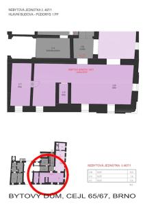 Grundriss der Unterkunft Central Party Location/Dormitory 100 m2 Souterrain
