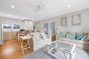 Kuchyň nebo kuchyňský kout v ubytování Beachhouse in Cowes