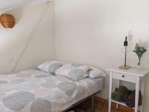 En eller flere senge i et værelse på Bonito y luminoso apartamento con wifi Aizú - Villanúa