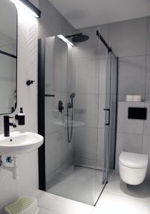 Koupelna v ubytování Willa Aniołówka