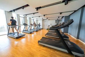 Fitness centrum a/nebo fitness zařízení v ubytování Bluewaters Residences - Sea View, Bluewaters Island - Mint Stay