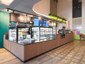 a store checkout counter in a store at Leonardo Boutique Hotel Larnaca in Larnaca