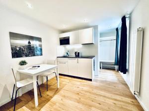 Eldhús eða eldhúskrókur á Business Apartment ZIMMERzuVERMIETEN in Solothurn