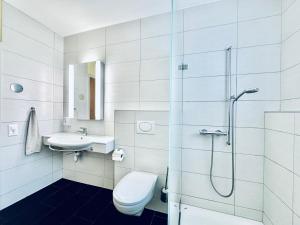 Vannituba majutusasutuses Furnished Living Room in Günsberg Solothurn