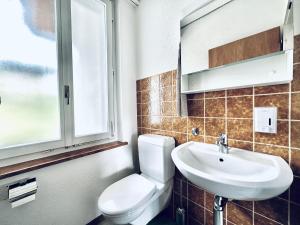 Vannituba majutusasutuses Furnished Living Room in Günsberg Solothurn