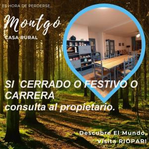 a poster for a festival in a forest at Casa Rural Montgó - Riópar in Riópar