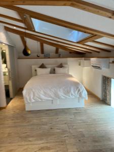 Postel nebo postele na pokoji v ubytování Luxus-Loft Atrium -X-