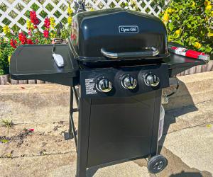 a black grill with a bbq on top of it at Modern 2-Bedroom Haven in the Heart of LA- HUD-VP in Los Angeles