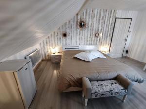 Kuchyň nebo kuchyňský kout v ubytování Au Ch'ti Suisse